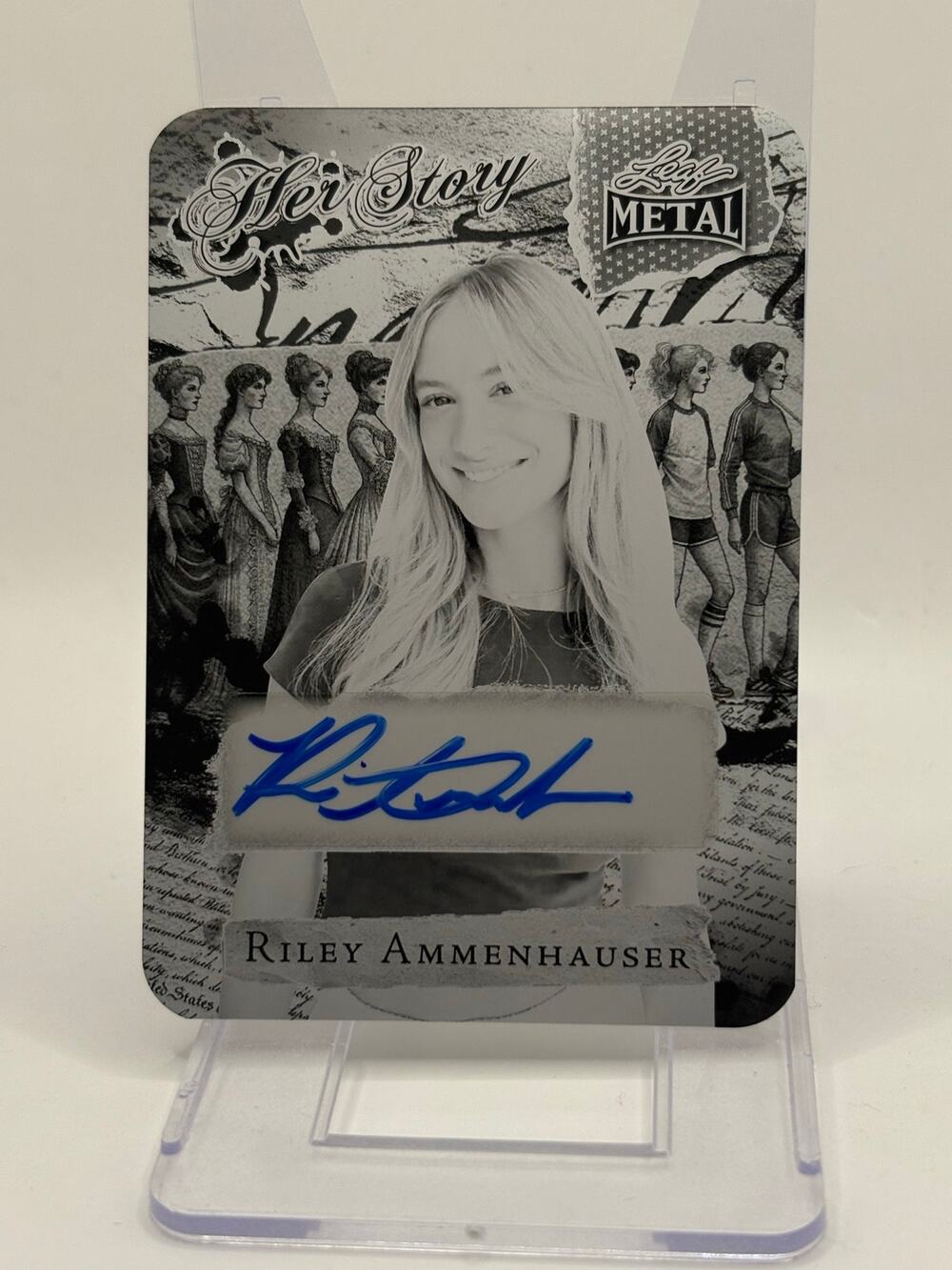2024 Leaf Women of Sport Riley Ammenhauser Her Story Printing Plate Auto 1/1 SSP